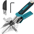 O’Shine Ratchet Miter Shears, 80% Force Reduction for Angular Cutting PVC Wood Molding, Quarter Round Cutting Tool, 45-135 Degree Multi Angle Crafting Trim Cutter Hand Tool, An Extra Blade Included