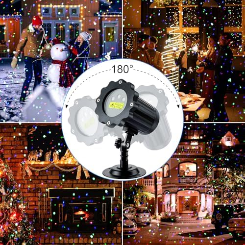 RGB Laser Projector Lights Outdoor, 3 Color Firefly Lights Show