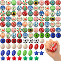 Gejoy 108 Pcs Christmas Party Favors Bulk, Snowman Santa Balls