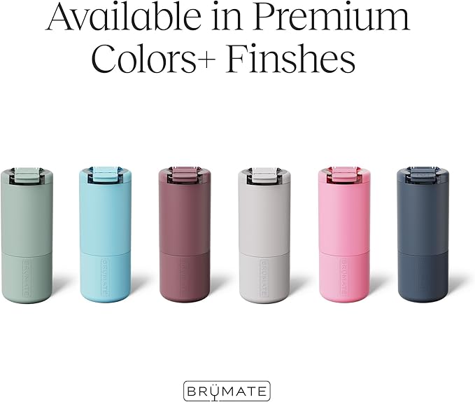 BrüMate Strova 18oz 100% Leakproof Insulated Coffee Mug | Ceramic-Lined Interior | Built-In Silicone Sleeve for Travel | Locking Flip Lid (Dark Aura)