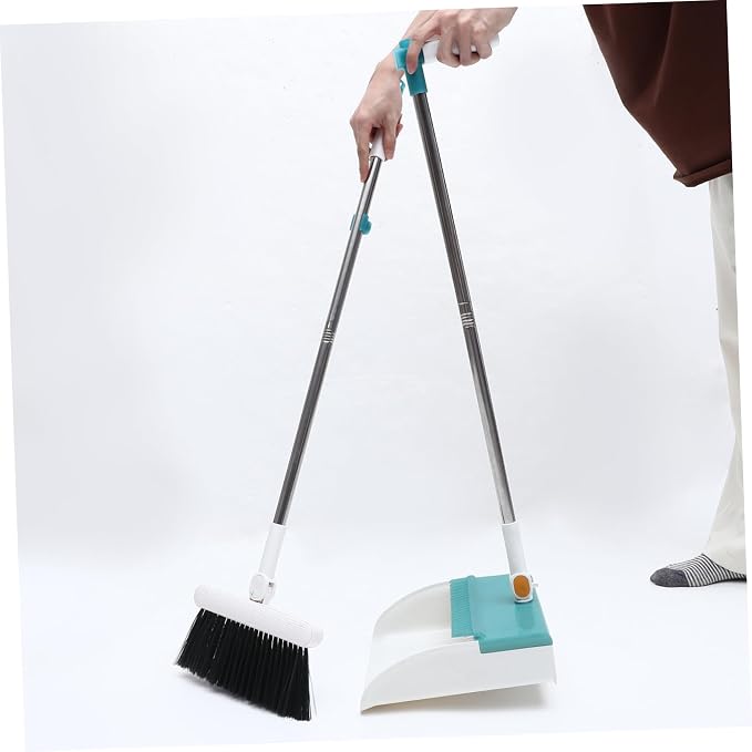 1set Household Broom Dustpan Set Handle Magnetic Connection Design for Easy Cleaning Compact Dustpan Broom Random Colors for Use
