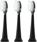 TAO Clean Umma Diamond Sonic Toothbrush Replacement Heads (3-Pack) – Replacement Heads for the TAO Clean Electric Toothbrush and Docking Station, Black