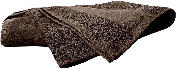 ForPro 24ct Bleach Tough Salon Towels, 16Wx27L in, Chocolate, 100% Cotton | for Salon, Spa & Gym Use, Hand Towels, Bleach-Safe Salon Towels, Absorbent Spa Towels, Barber Towels, Salon & Spa Essentials
