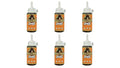 Gorilla Original Waterproof Polyurethane Glue, 4 ounce Bottle, Brown, (Pack of 6)