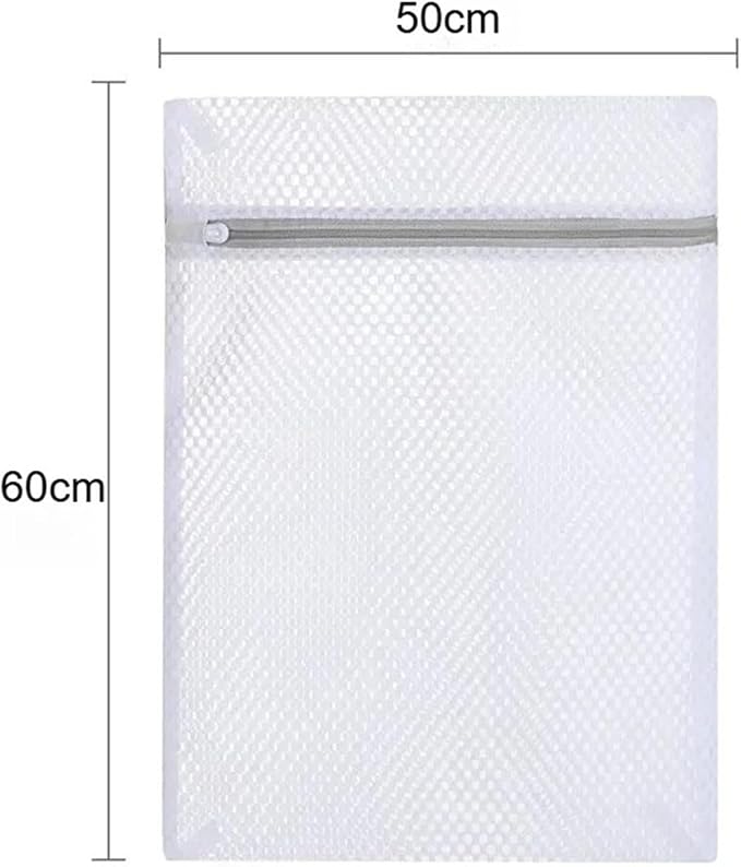 Net Laundry Bag Clothing Care Washing Machines Dirty Laundry Basket Travel Shoes Mesh Bags Woman Bra Clothes Organizer(50X60cm,2Pcs)