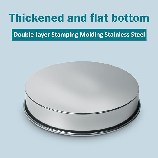 Lab Sieves Pan with Lid,LVDALAB All 304 Stainless Steel Test Sieve, Sample Test Sieves for Industrial Laboratory, 20cm/8'' Dia, 4cm/1.57'' Height