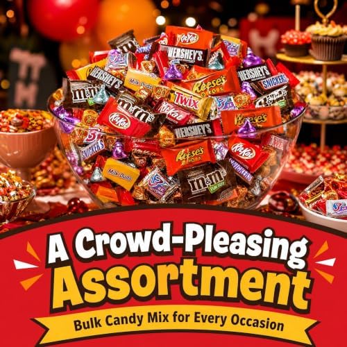 Chocolate Assorted Bulk Candy - 5 LB Chocolate Candy Variety Pack - Bulk Chocolates MilkChocolate Candies & DarkChocolate - BulkCandy Mix for CandyBags - CandyBulk