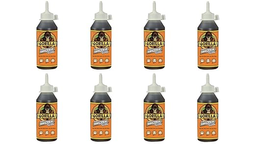 Gorilla Original Gorilla Glue, Brown, Waterproof Polyurethane Glue, 8 Ounce - Expands Into Materials, All Purpose (Pack of 20)