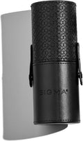 Sigma Brush Cup Holder - Two Makeup Brush Cups Snap Together for On-the-Go - Keep Makeup Brushes Clean and Protected - Makeup Brush Holder for Travel or Home - Black