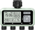 Watering Timer 4 Zone, Sprinkler Timer,Programmable Garden Outdoor Hose Faucet Timer with Rain Delay/Manual/Automatic Watering System,Water Hose Irrigation Timers 4 Outlet for Garden Lawn