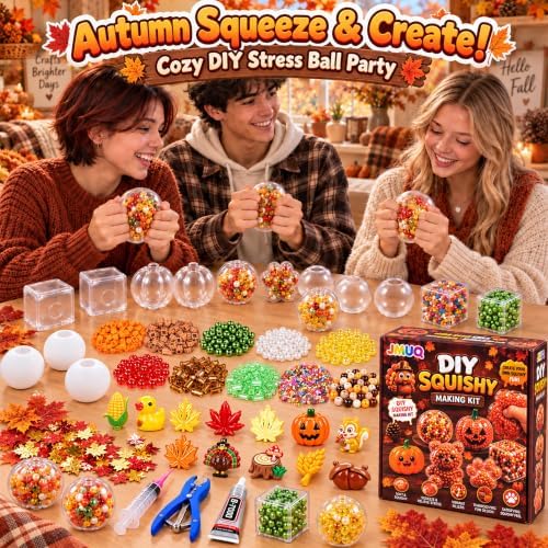 Thanksgiving DIY Stress Ball Making Kit - Fall Squishy Making Kit with Fillers