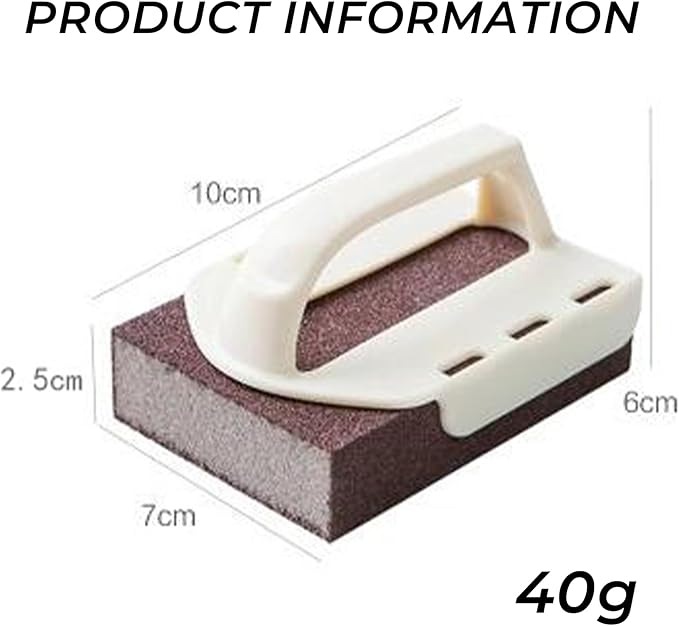 Magic Cleaning Sponge, Heavy Duty Nano Carbide Cleaning Sponge for Pots & Pans, Rust Remover & Descaling Eraser with Handle, Bulk Pack of Magic Cleaning Sponge Scrubber (15 Pcs)