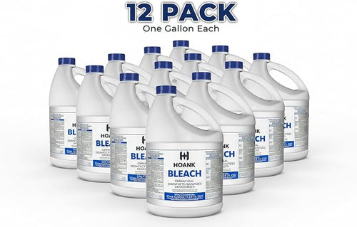 (12 Gallon) - Liquid Chlorine Bleach, for Laundry, Household and Commercial Cleaning, Multipurpose Cleaner, 1 Gallon Jugs. Ready to Use. (12 Gallons)