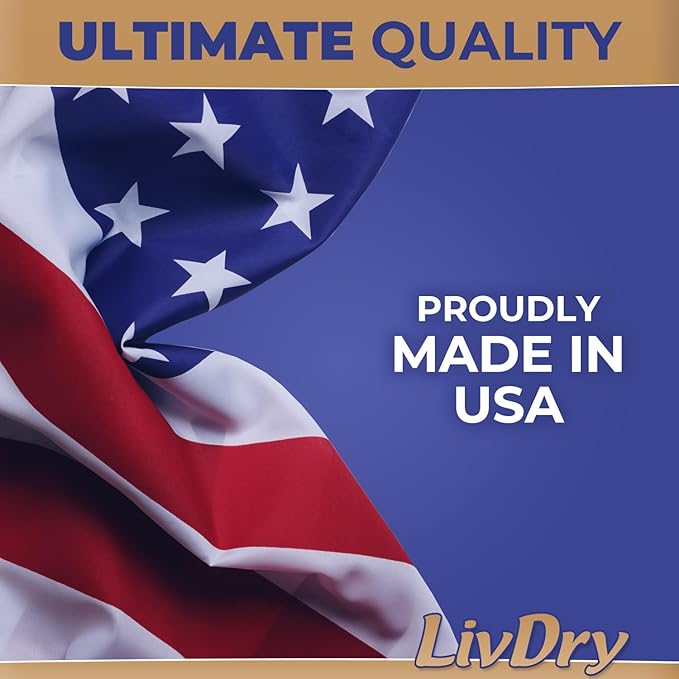 LivDry Ultimate 3XL Adult Incontinence Underwear, Max Absorbent Diapers for Women and Men, XXXL 72” -92" Waist, Leak Proof Cuff, XXX-Large, 9 Count