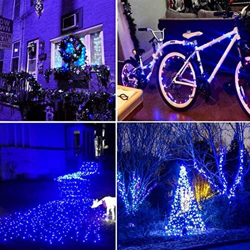 2 Pack 200 LED Christmas Lights 13 Modes Extendable Christmas Tree Lights