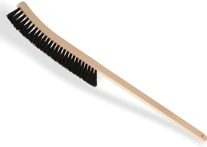 Carlisle FoodService Products 4541103 Plastic Block Narrow Radiator Brush, Horsehair/Polypropylene Bristles, 24" Length, 9" Brush Length, 2" Bristle Trim, Black (Case of 12)