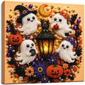 Diamond and Pearl Art Kits for Adults, Halloween Decorations, Framed Decor