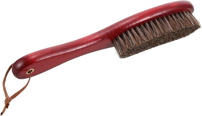 NOLITOY 4pcs Shoe Cleaner Brush Handle Horsehair and Cleaning Tool for Shoes Double-Sided Design for Polishing and Dust Removal