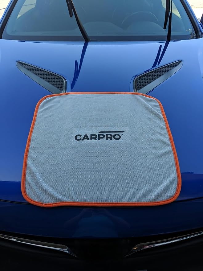 CARPRO DHydrate Drying Towel: Car Wash Towel for Spotless Shine, Microfiber Edge, Lint & Tag Free, Cleaning Cloth - 20" x 20" (Pack of 1)