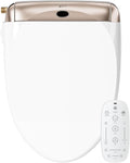 LEIVI Electric Bidet Toilet Seat with Wireless Remote and Side Panel, Multiple Spray Modes, Adjustable Heated Seat, Warm Water and Air Dryer, Auto LED Nightlight, Elongated