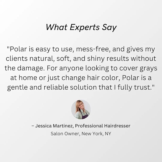 Polar Haircare - Medium Brown Shampoo Hair Dye for Women & Men, Semi Permanent Color Cleanser for Gray Coverage, Vegan Instant Tint Formula, Fast Acting Medium Brown Shade, 6.76 Fl Oz, Easy Home Use