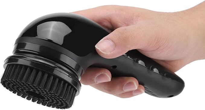 USB Rechargeable Electric Shoe Brush with 6 Brush Heads for Leather Shoes Polishing and Cleaning, Cordless Handheld Polisher for Travel Home