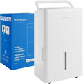 hOmeLabs Dehumidifier 3,500 Sq Ft Wi-Fi (25 Pint MAX 64 Pint at 95°F, 90% RH) for Advanced Humidity & Moisture Control, Quiet, Efficient, Auto Shut-off, Ideal for Home, Basement, Office