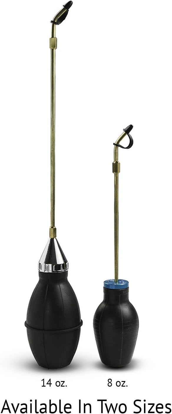 Ivation Bulb Duster Insecticide Sprayer – Handheld, 12" Extendable Applicator for Pesticides, Diatomaceous Earth & Other Home Powder Applications – Non-Toxic, All-Natural Bugs & Pest Control – Large