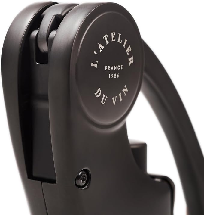 L’Atelier du Vin Oeno Motion Black & Wood Lever Corkscrew | Luxury Wine Bottle Opener Premium Gift Box Hand Made Wine Tasting Accessories, Sommelier, Bartenders, Table Centerpiece Designed In France