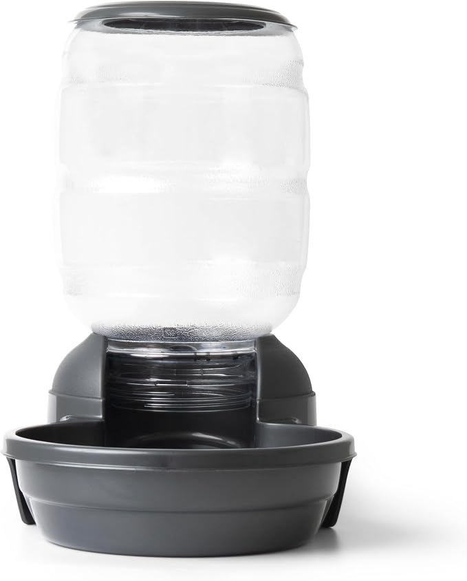 Petmate Replendish Automatic Dog Feeder Gravity Pet Treat Dispenser with Microban Protection Base, Wide Mouth Bowl, 100% BPA Free - 10 lb