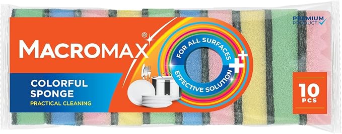Home Cleaning Kit with Force Spin Mop Microfiber Cloths Sponges Scourers Window Cleaner Supplies Set