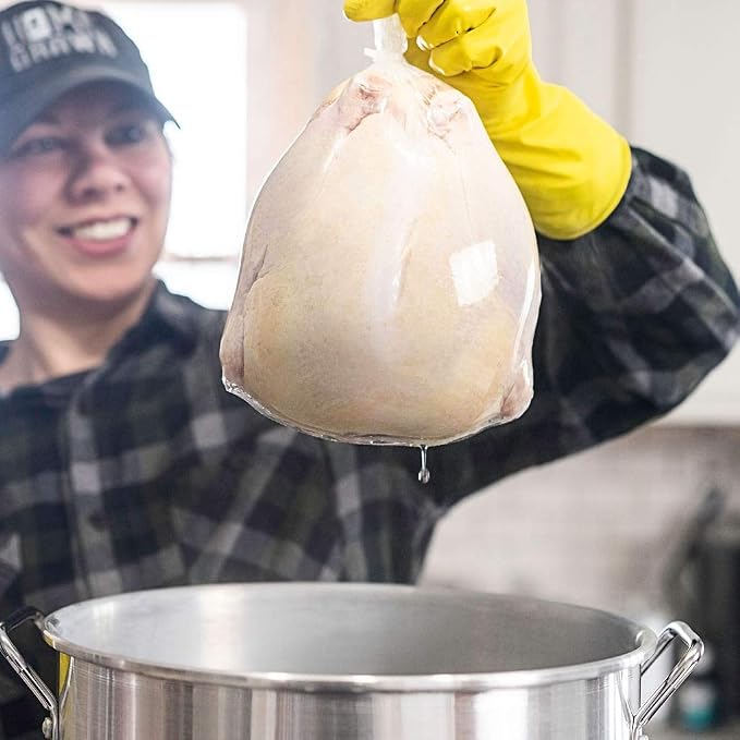 Poultry Shrink Bags 12"x16" Zip Ties and Labels, BPA/BPS Free, 3MIL, MADE IN USA (1000)