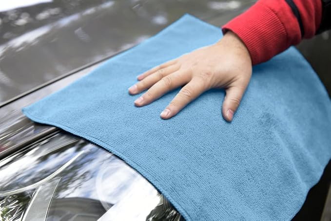 Avalon Towels Microfiber Cleaning Cloths (Value Pack of 36) - Size 16 x 16 Inches, Highly Absorbent Cleaning Rags, Lint Free, Reusable and Washable, Microfiber Towels for Cars