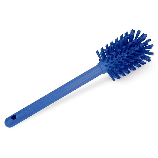 SPARTA Large Water Bottle Brush Ideal for Wide-Mouth Jars, Bottles and Tumblers, Dishwashing Tool with Handle for Home and Commercial Kitchens, Plastic, 12 Inches, Blue, (Pack of 6)
