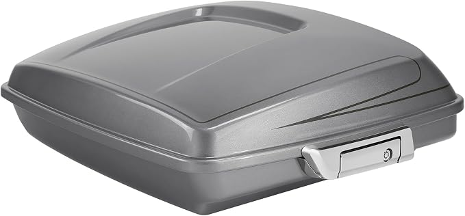 5.5" Razor Motorcycle Trunk W/Latch Key Fit For Harley 2014-2025 Touring CVO Road King Street Glide Electra Glide Ultra Limited Pack Dark Platinum Pinstripe