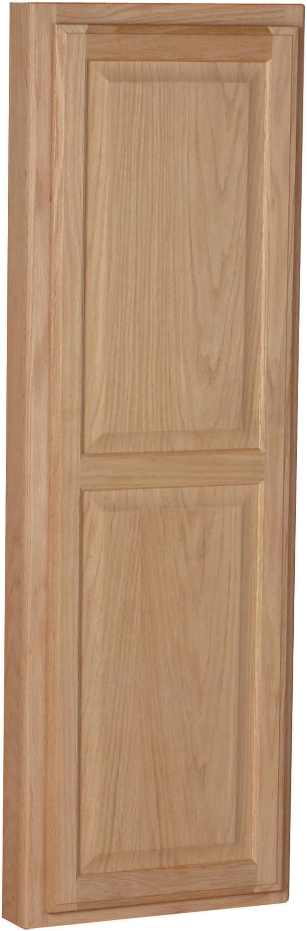 Household Essentials Oak Finish In-Wall Ironing Board Cabinet