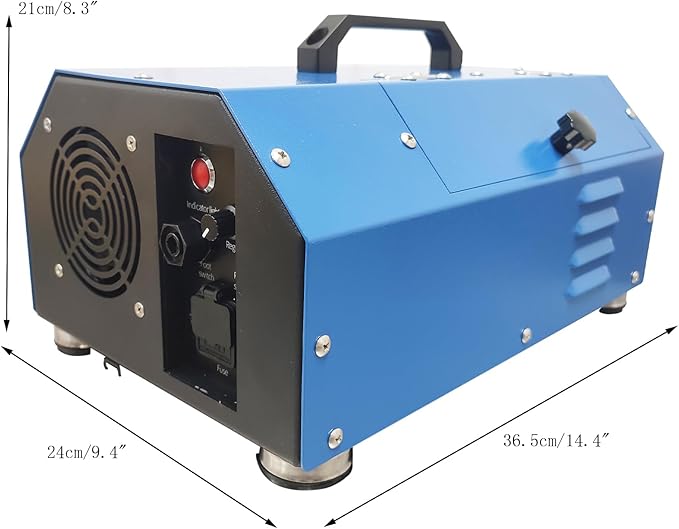 INTBUYING Chiller Condenser Tube Cleaning Machine, 110V/220V Heat Exchanger Tube Cleaner Machine, with Water Spray Rotary Brush, Portable Copper Pipe Cleaner for 0.6-0.7 Inch Pipe Diameter