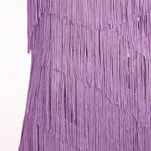 IDOPIP Kids Girls 1920s Flapper Dress Tassels Sequins Fringe Latin Dance Dress Gatsby Halloween Party Ballroom Dance Costumes
