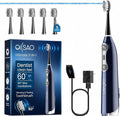 Electric Toothbrush with Water Flosser for Adults, Sonic & Cordless 3-in-1 | Sonic Brush & Floss Combo,30-Day Battery,3 Floss+3 Brush Modes,Braces Friendly, Sensitive Gums,5 Brush Heads