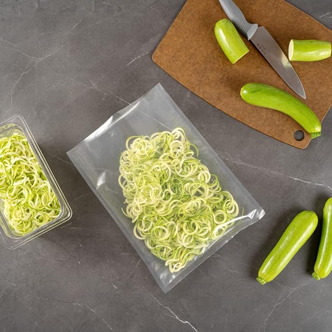 Restaurantware-Fresh Hero 16 x 12 Inch Vacuum Sealer Bags, 1000 Food Storage Bags - 4 mil Thick, Microwavable, Clear Plastic Sous Vide Bags, Freezable, For Storing Food Or Sous Vide Cooking