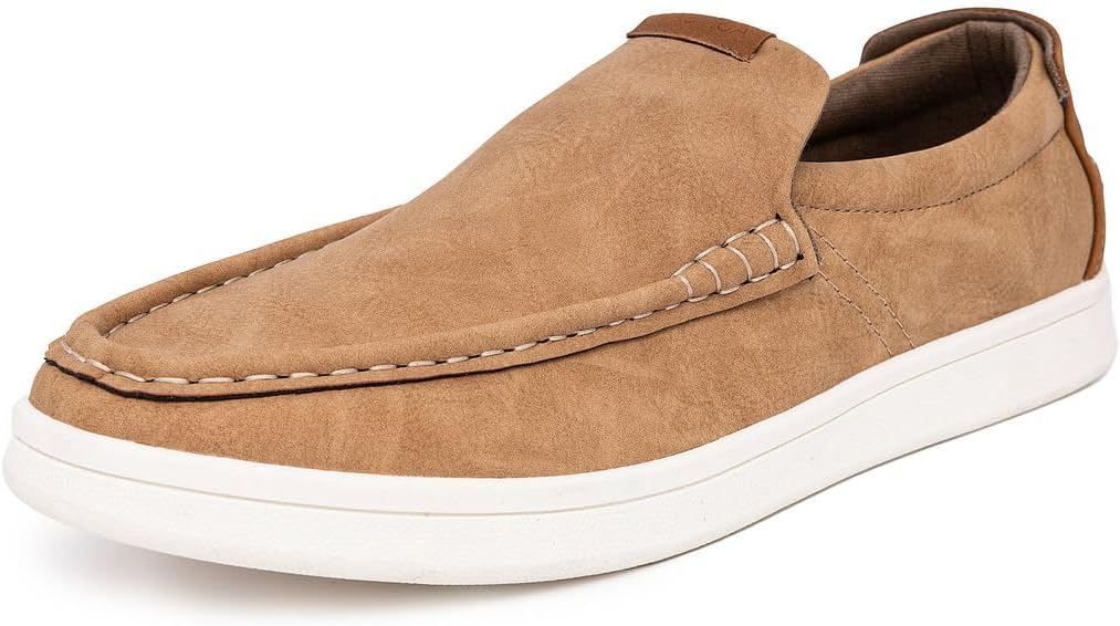 Nautica Men's Slip-On Loafers Casual Moc Toe Sneakers Boat Shoes Slipper for Men – Lightweight & Comfortable - Derwin