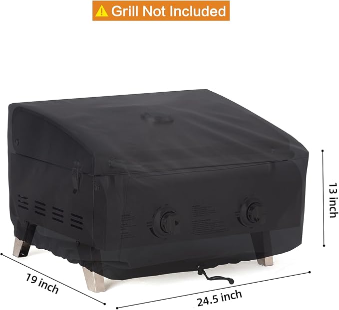 Grill Cover for Cuisinart CGG-306/CGG-059 Tabletop Grill, Cover Only | Waterproof, UV-Resistant, Windproof Drawstrings, Anti-fade, Outdoor Patio Grill Shield, Backyard BBQ Guard