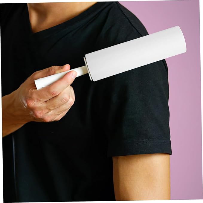 10rolls Lint Roller Refills Wide Surface Roller Sticky Adhesive for Upholstery Lint Replacement Parts White Pet Hair Remover