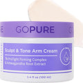 goPure Sculpt & Tone Arm Cream - Firming & Tightening Cream - Smooths, Lifts, Sculpts the Look Of Arms - ProTight Complex - Rice Protein, Shea Butter, Avocado - Clinically Tested - All Skin Types