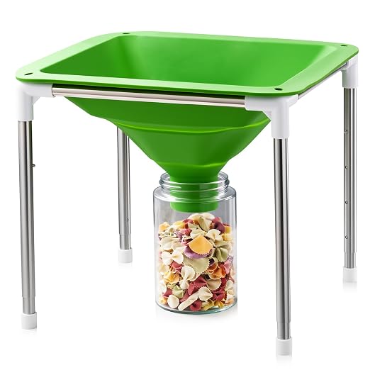 Extra Large Silicone Collapsible Funnel Compatible with Harvest Right Freeze Dryer,Wide Mouth Design Fit All Size Dryer Trays, Easy Transfer Food to Mason Jars and Mylar Bags.Freeze Dryer Accessories