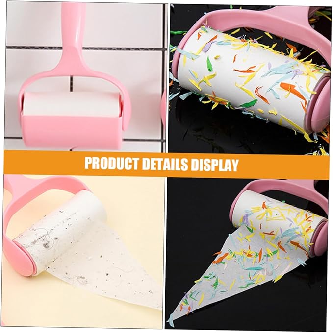 16pcs Refillable Lint Roller Set for Pet Hair Removal Extra Sticky for Clothes and Furniture Convenient Lint Remover for Home and Travel