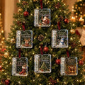 Crystal Christmas Cash Gift Holder Ornament Clear Acrylic Money Decor，6PC-A