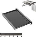 Wall Mounted Drying Rack With Net, Foldable Laundry Drying Rack With Adjustable Hook, Drying Folding Telescopic Flat, Retractable Clothes Hanger Rack,Collapsible Drying Rack For Indoor(Gray,44cm)