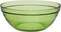 Duralex Gigogne Glass Stackable Mixing Bowls/Prep Bowls Set of 6, Green. 32¾ oz./ 6.75"