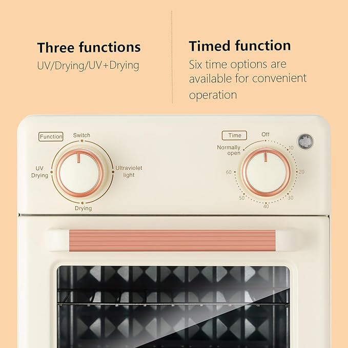 Nail Tool Cleaning Machine 10L Dryer & UV Sanitizer Multi-Functional Nail Cleaner Box Manicure Cabinet Salon Equipment for Spa Beauty